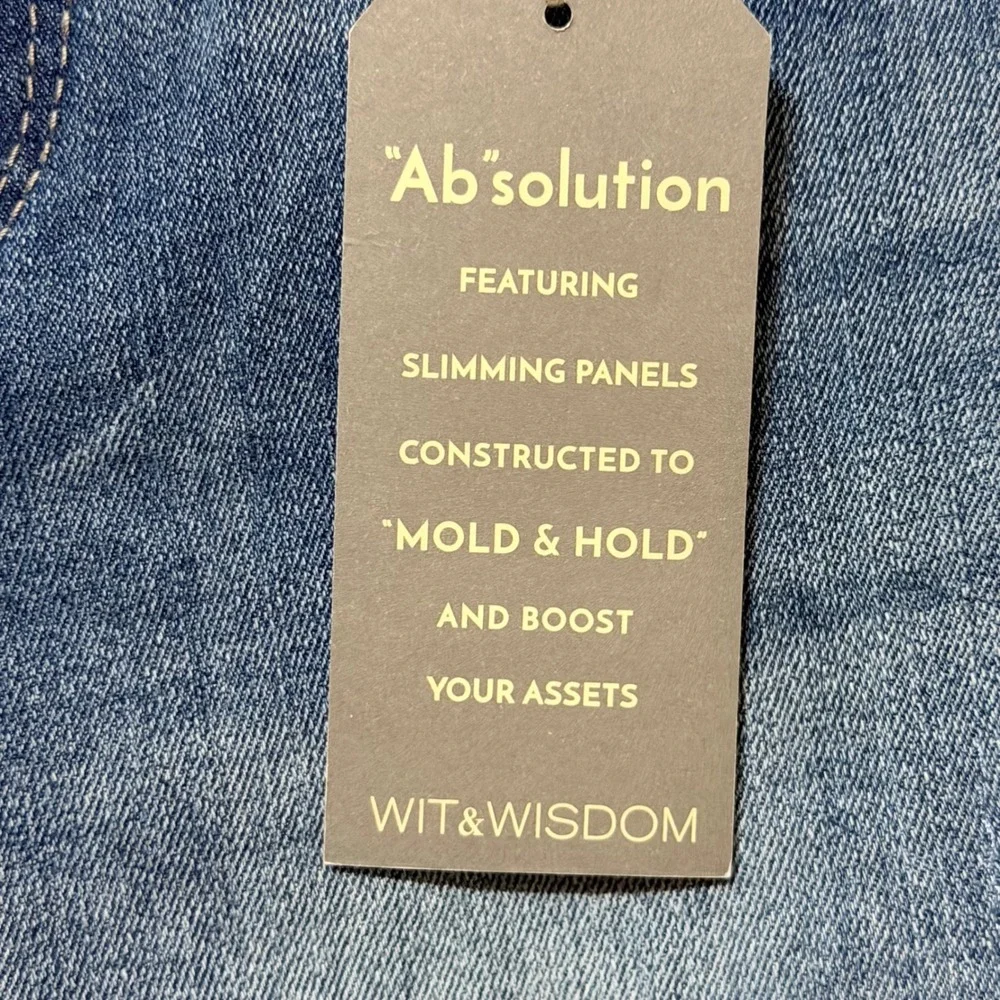 Wit & Wisdom Absolution Distressed Cuffed Denim Shorts Blue Medium Wash Size 0